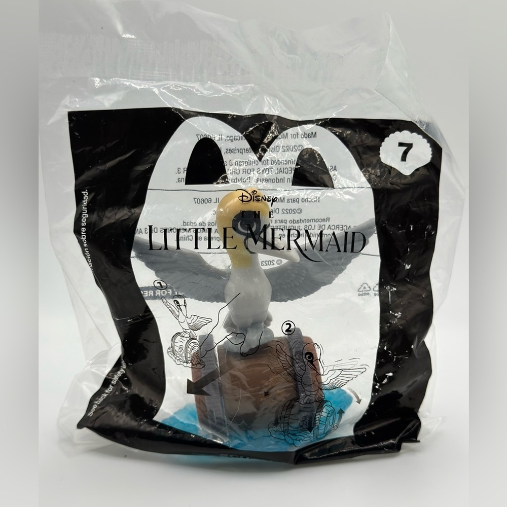SEALED 2023 McDonald's Happy Meal Toy‎ #7 "Scuttle” Disney The Little Mermaid